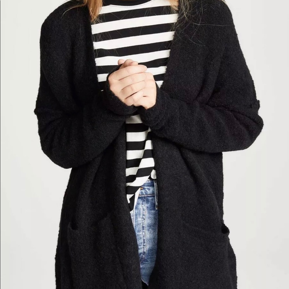 Free People Black Cardigan
